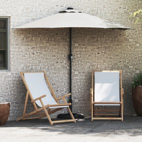 vidaXL Guarda-sol de Jardim Areia 294 x 150 x 223 cm tecido