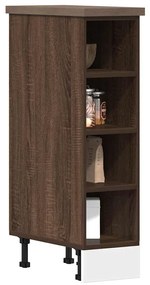 vidaXL Armário inferior “Riga” 20x44,5x81,5cm carvalho castanho