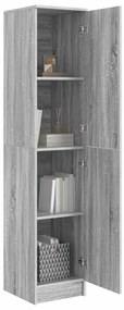 Armário Buffet Cinza Sonoma MDF Médio Armário Buffet Retangular
