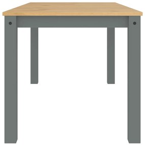Mesa de jantar Panama 160x80x75 cm pinho maciço cinzento