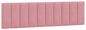 Cama com colchão 180x200 cm veludo rosa