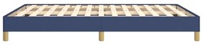 Estrutura de cama sem colchão 140x200 cm tecido azul