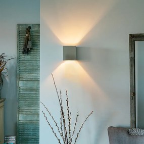 Candeeiro de parede quadrado rústico em betão - Alban