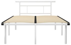 Estrutura de cama 120x200 cm metal branco