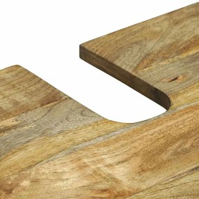 Armário para Pia 62 x 33 x 58 cm, de madeira de manga sólida e madeira