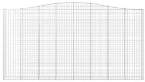 Cesto gabião arqueado 400x30x200/220 cm ferro galvanizado