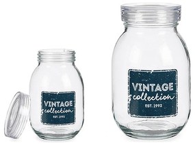 Bote Vintage Transparente Vidro 1800 ml (13 x 20,8 x 13 cm)