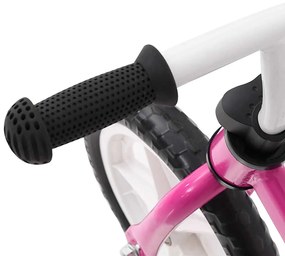 Bicicleta de equilíbrio com rodas de 9,5" rosa