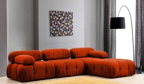 Sofá de Canto Bubble – Vermelho Telha – 288 cm x 190 cm