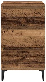 Cabideiro vidaXL Madeira Velha 40x35x70 cm Madeira de Engenharia