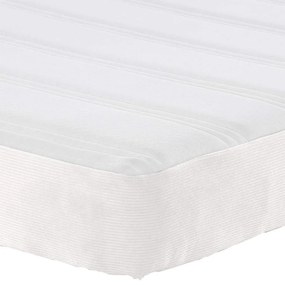 Colchão de Molas Pocket vidaXL em Creme Médio 120x200x20 cm em Tecido