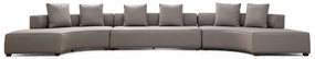 Sofá de Canto Gondol – Cinzento – 552 x 105 x 70 cm