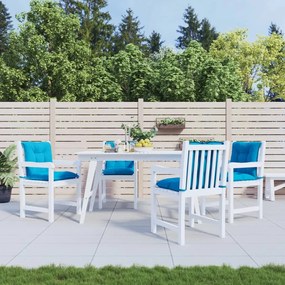 vidaXL Almofadões lombares p/ cadeiras de jardim 4pcs tecido azul