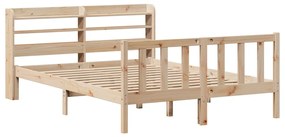 Cama sem colchão 135x190 cm madeira de pinho maciça