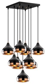 Chandelier Yildo – Preto – 63 x 63 cm
