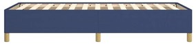 Estrutura de cama sem colchão 100x200 cm tecido azul