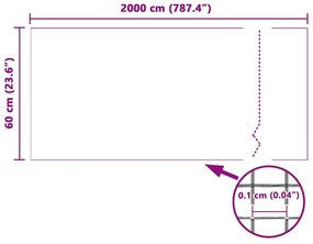 Rede mosquiteira Branco 60 x 2000 cm PVC