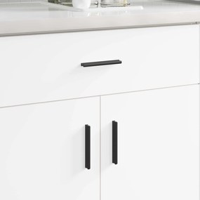 vidaXL Cabo 12 pcs Preto 106 x 7,4 x 15,5 mm Alumínio