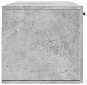 Armário parede 100x36,5x35cm derivados de madeira cinza cimento