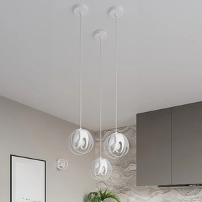 Aplique Candeeiro de Teto em AÇO TULOS 1 Lampâda Branco