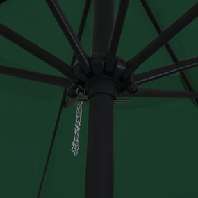 Guarda-sol vidaXL ø395x245 cm Verde