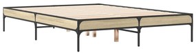 Estrutura de cama 120x200 cm derivados madeira/metal