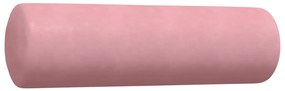3 pcs conjunto de sofás com almofadões e rolos veludo rosa