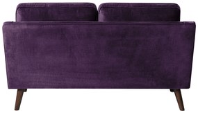 Sofá de 2 lugares em veludo violeta LOKKA Beliani