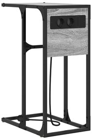 Mesa-de-cabeceira Sonoma cinzento 41.5 x 26 x 60.5 cm