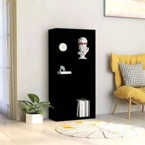 vidaXL Estante 50x25x106 cm derivados de madeira preto