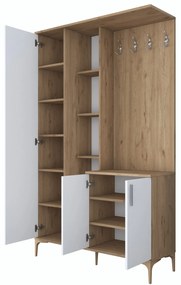 Hall Stand EA109 – Walnut White – 120x198,6x37,5 cm