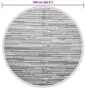 Tapete de exterior Ø160 cm ARAKIL PP castanho