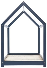 Estrutura de cama para crianças 90x200 cm pinho maciço cinzento
