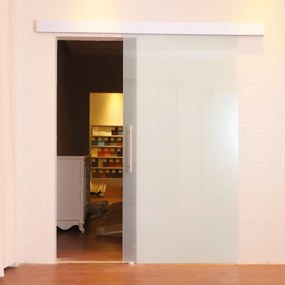 Porta de Correr traslúcido de Vidro Sem Obra - Vidro com 8 mm de Espessura - 205 x 77,5 cm