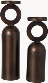 Castiçais em ferro Ring, conjunto de 2