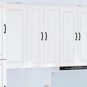 vidaXL Armário de Cozinha com porta Branco Brilhante 30 x 31 x 100 cm