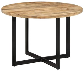Mesa de jantar 110x75 cm madeira de mangueira maciça