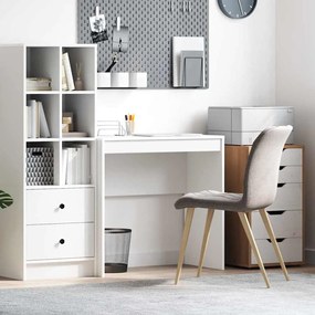 vidaXL Secretária de Escrita Branca MDF 80 x 40 x 76 cm Simples