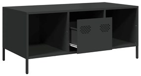 Mesa de centro 101,5x50x43,5 cm aço laminado a frio preto