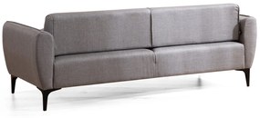 Sofá "Belissimo" de 3 Lugares – Cinzento – 220x95x67 cm – Design Moder