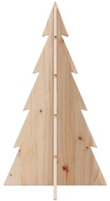 Árvore de Natal decorativa 80 cm madeira de pinho maciça