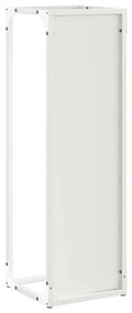 Suporte para lenha 25x25x80 cm aço laminado a frio branco
