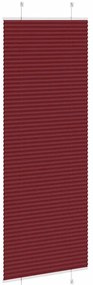Plissado Cego Bordéus Vermelho 75x200 cm Largura Tecido