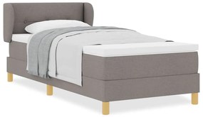 Cama Box Spring vidaXL com Colchão em Taupe - 80x200 cm