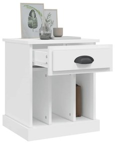 Mesa de cabeceira 43x36x50 cm branco