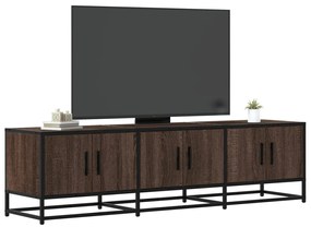 Móvel p/ TV 150x35x41 cm deriv. madeira/metal carvalho castanho