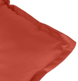 Almofadão banco jardim 100x50x7cm mesclado vermelho