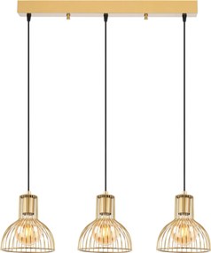 Candeeiro de Teto Vazo – Dourado Brilhante – 70 x 17 x 114 cm