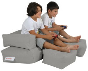 Cadeira de Jardim Kids Double Seat Pouf – Fumado – 100x50x40 cm | Trib