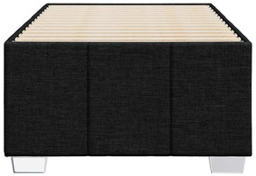 Estrutura de cama sem colchão 100x200 cm tecido preto